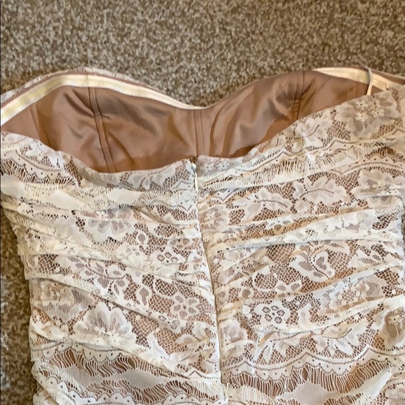 NWOT ARDEN B STRAPLESS LACE BODYCON DRESS - Picture 4 of 6